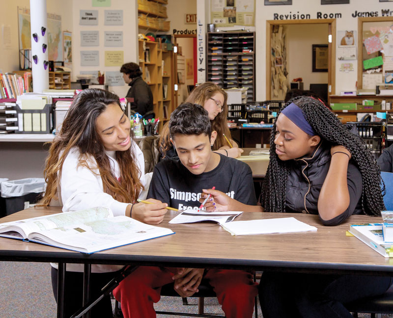 When the school day is over, Simpson Street Free Press begins to fill up with students who work on articles that will be published in print and online. This 25-year-old nonprofit has won dozens of awards for its curriculum and student success.