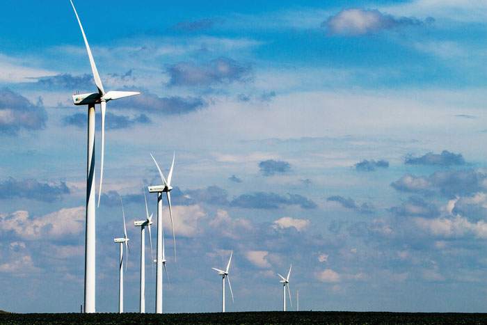 The Saratoga wind project located in northern Iowa