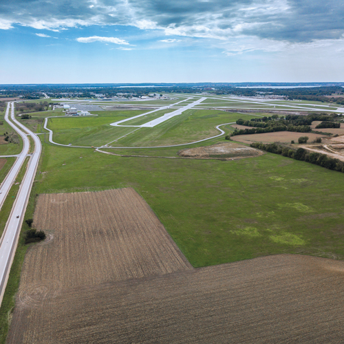 Travelers using Dane County Regional Airport could get a bird's-eye view of up to 8 MW of solar panels.