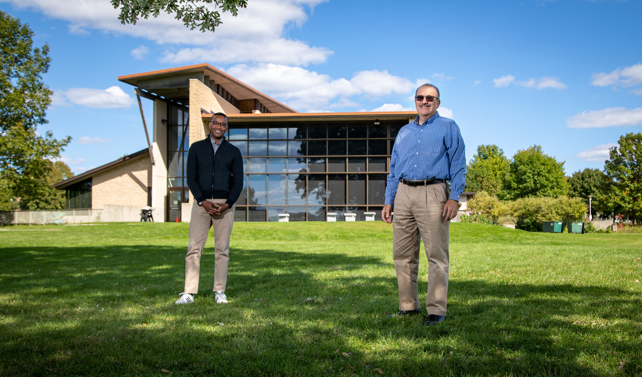 Community Services Managers Cedric Johnson (left) and Dave Benforado