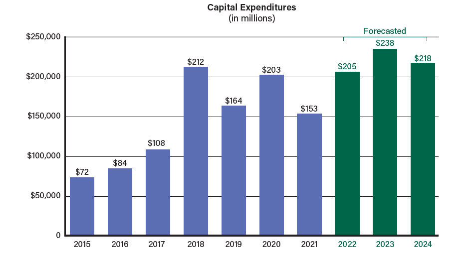 Capital Expenditures (in millions)