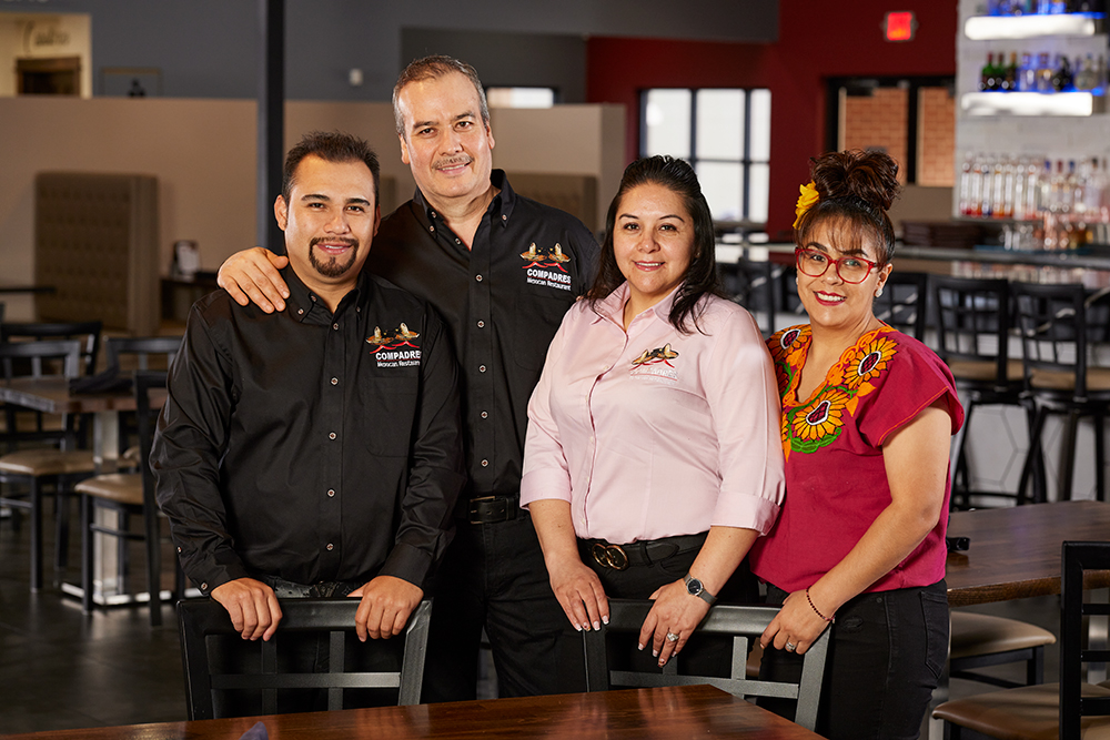 The González family is one of more than 2,000 MGE electric customers participating in MGE’s community solar program, Shared Solar, to help power their downtown Middleton business, Compadres Mexican Restaurant.