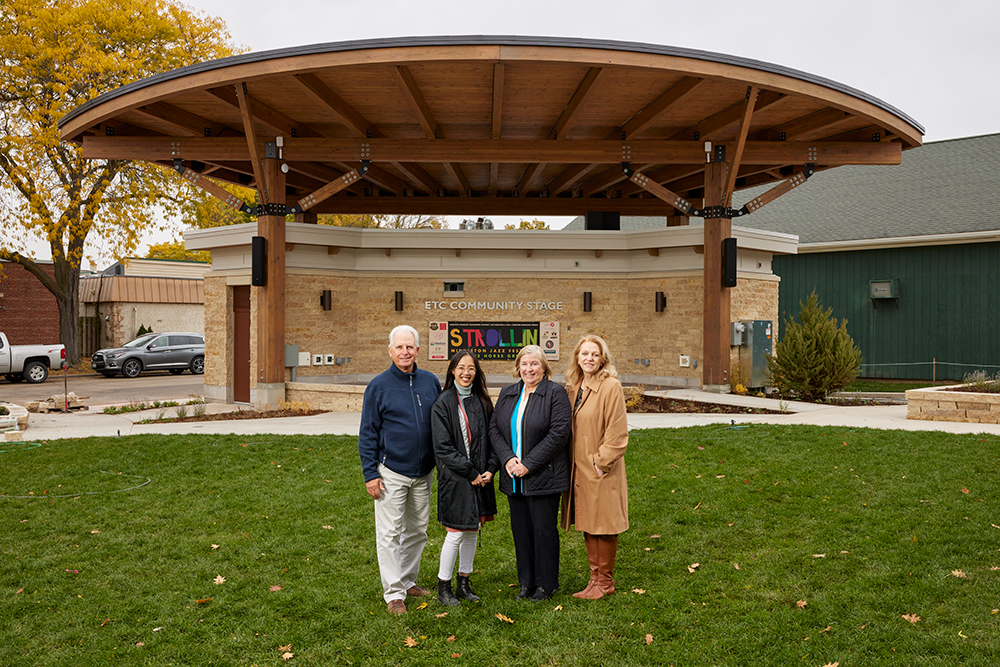 Middleton Area Development Corporation President Kevin Mahaney, City of Middleton Associate Planner Daphne Xu, retired City of Middleton Planning Director Eileen Kelley and City of Middleton Alder Kathy Olson