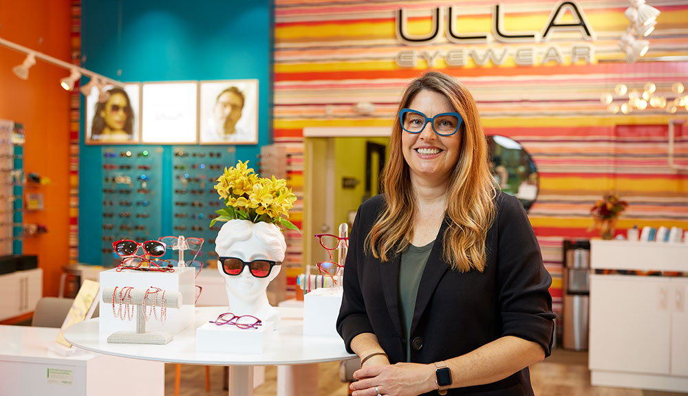 Brittany Graber, Owner and President of Ulla Eyewear