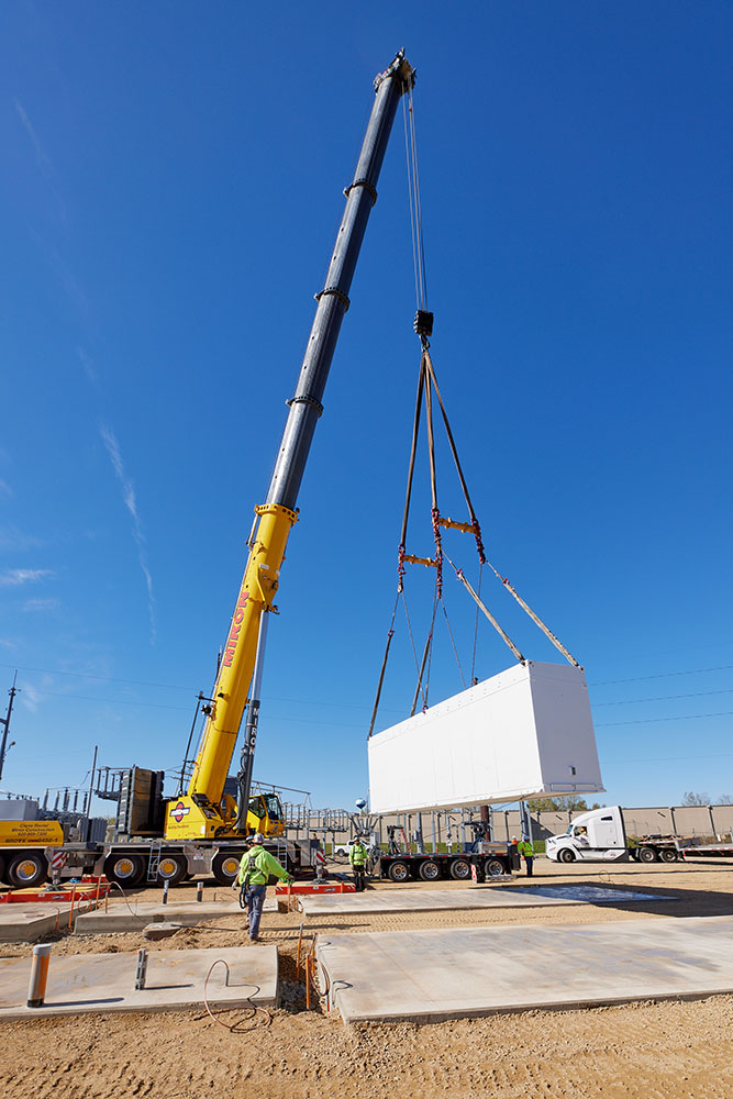 Installation of battery storage units