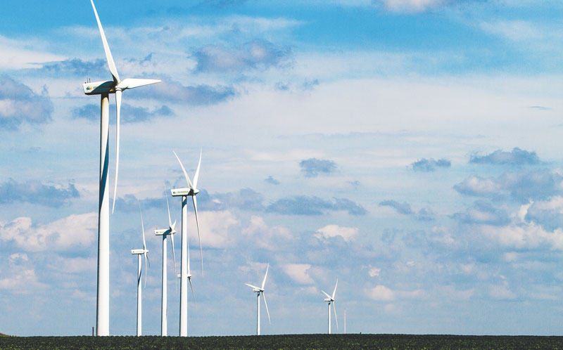 The Saratoga wind project is located in northern Iowa, about 45 miles east of MGE's Top of Iowa wind farm (pictured above).