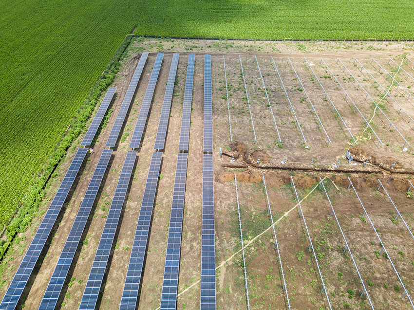 Tyto Solar project under construction in Fitchburg, Wis.