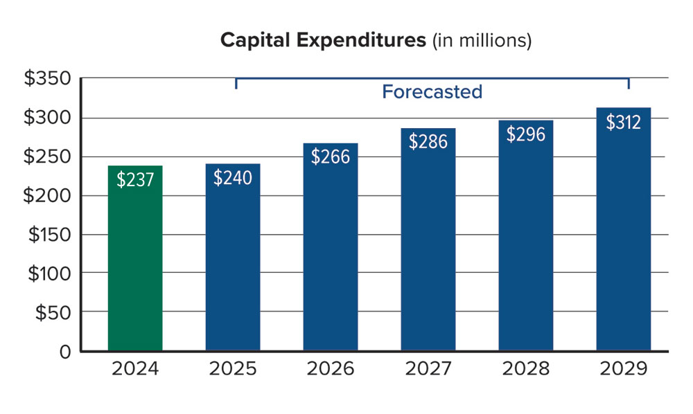 capital expenditures graph