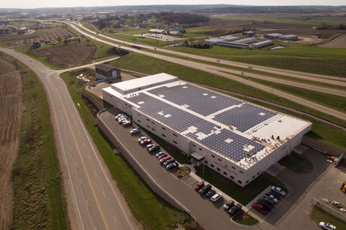 MGE's Shared Solar program began with this 500-kilowatt installation in the City of Middleton.