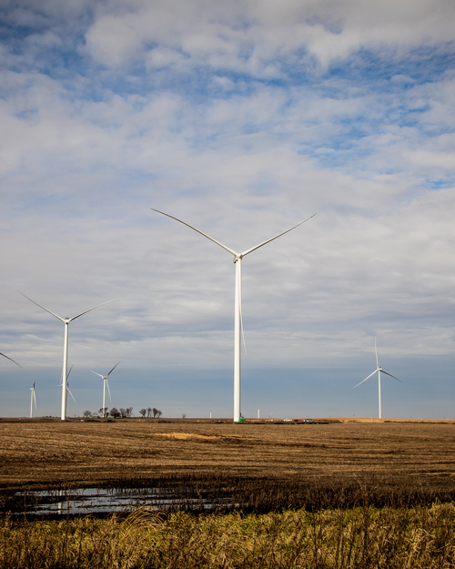 MGE's Saratoga Wind Farm has 33 turbines, which generate enough electricity for 47,000 households.