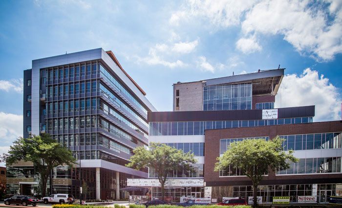 StartingBlock Madison, housed in the Spark Building (left), is designed to serve as a 