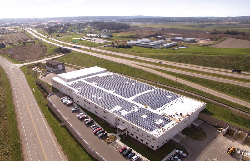 MGE's Shared Solar program began with this 500-kilowatt installation in the City of Middleton.