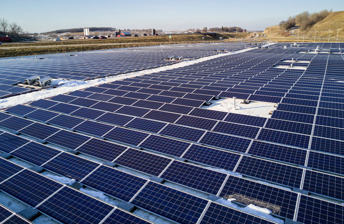 MGE's first Shared Solar installation at Middleton's Municipal Operations Center came online in Jan.