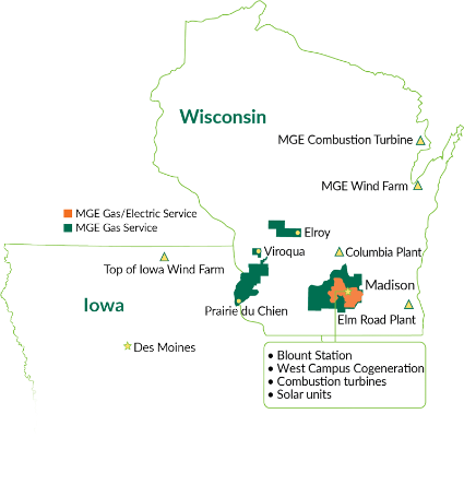 MGE service map